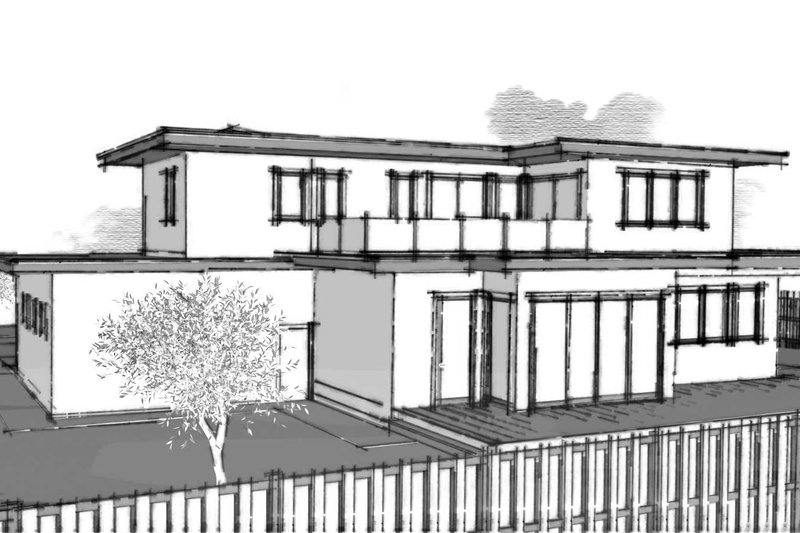 Dream House Plan - Exterior - Other Elevation 3 for Contemporary House Plan #1101-53 - 3 bed, 3.5 bath