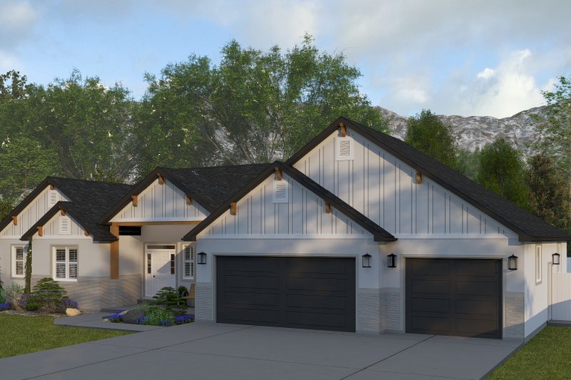 House Plan Design - Exterior - Front Elevation 3 for Farmhouse House Plan #1060-291 - 2 bed, 2.5 bath