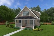 Cabin Style House Plan - 2 Beds 2 Baths 1124 Sq/Ft Plan #126-267 