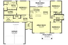 Architectural House Design - Farmhouse Floor Plan - Main Floor Plan #430-246