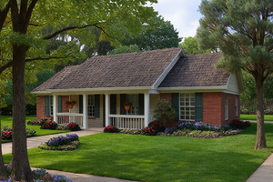 Traditional Exterior - Front Elevation Plan #17-1162