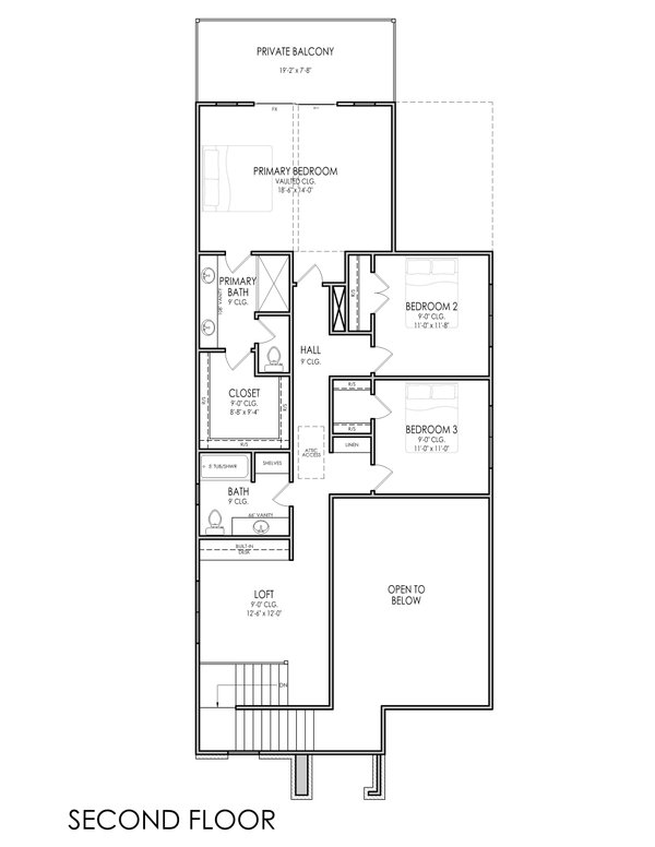 House Plan Design - Floor Plan - Main Floor for Contemporary House Plan #1119-10 - 4 bed, 3 bath