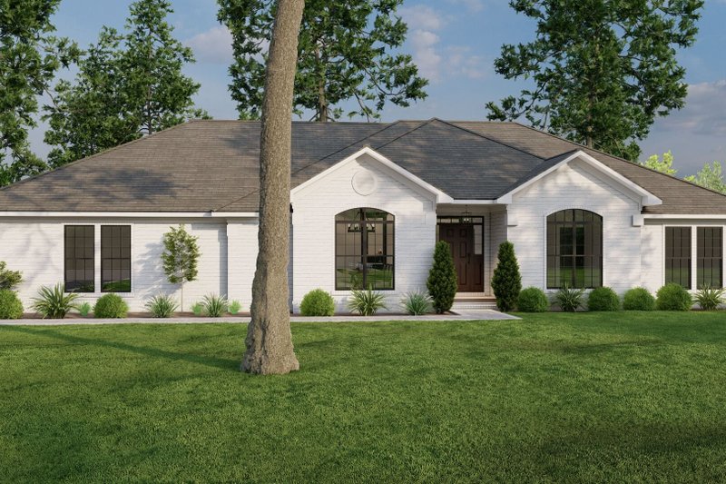 Architectural House Design - Traditional Exterior - Front Elevation Plan #17-541