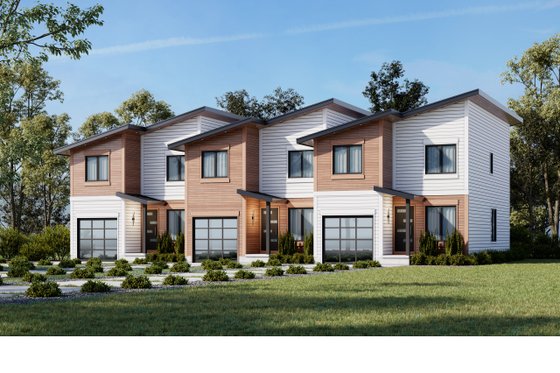 Triplex Plan with Modern Style