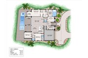 Contemporary Style House Plan - 4 Beds 4 Baths 2847 Sq/Ft Plan #1083-21 