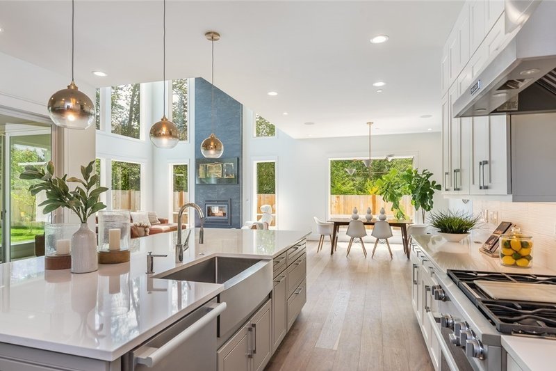 House Blueprint - Interior - Kitchen 1 for Contemporary House Plan #1066-121 - 4 bed, 2.5 bath