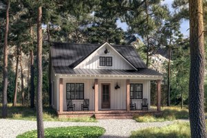 Dream House Plan - Farmhouse Exterior - Front Elevation Plan #430-277