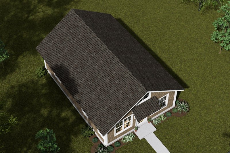 Dream House Plan - Exterior - Other Elevation 4 for Cottage House Plan #513-2301 - 2 bed, 2 bath