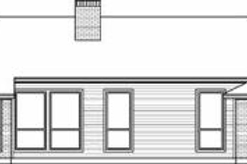 House Plan Design - Exterior - Rear Elevation for Traditional House Plan #84-134 - 4 bed, 2 bath