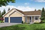 Traditional Style House Plan - 1 Beds 1 Baths 405 Sq/Ft Plan #124-656 