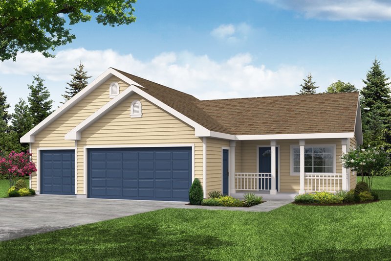 Home Plan - Traditional Exterior - Front Elevation Plan #124-656