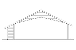 Exterior - Rear Elevation for Traditional House Plan #124-799, 0 bath