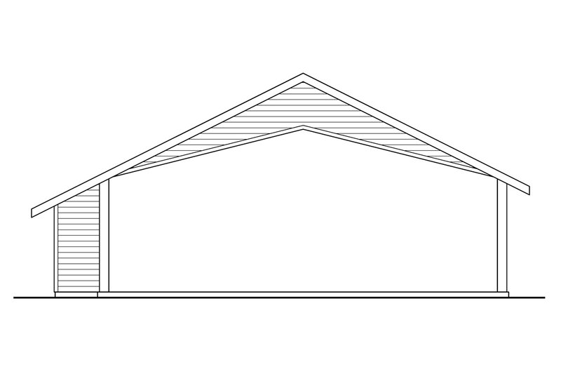 House Design - Exterior - Rear Elevation for Traditional House Plan #124-799, 0 bath