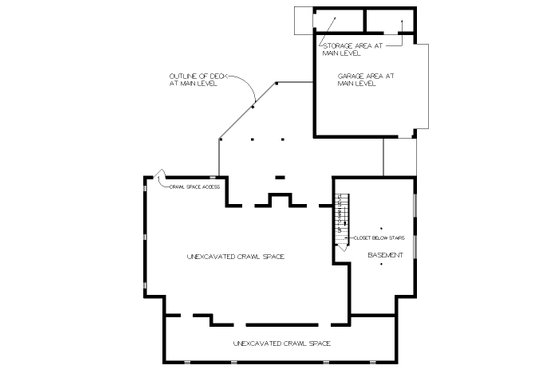 Floor Plan - Other Floor 1 for Colonial House Plan #45-231 - 4 bed, 4 bath