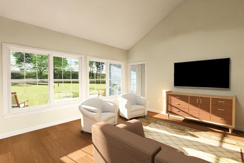 Architectural House Design - Interior - Family Room 1 for Cottage House Plan #513-2424 - 4 bed, 3 bath