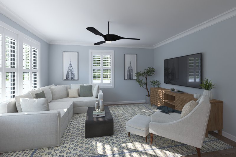 Dream House Plan - Interior - Family Room for Farmhouse House Plan #1060-492 - 3 bed, 3 bath