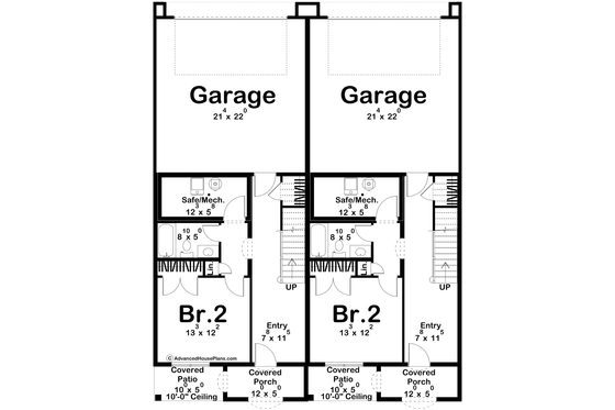 Floor Plan - Main Floor for Cottage House Plan #455-348 - 4 bed, 4.5 bath