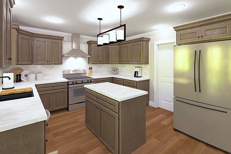 Home Plan - Interior - Kitchen for European House Plan #44-138 - 3 bed, 2 bath
