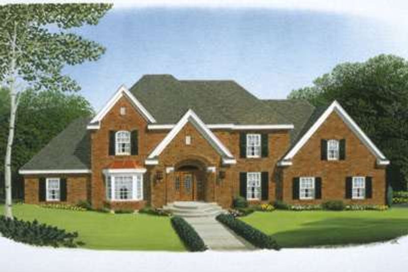 Home Plan - European Exterior - Front Elevation Plan #410-229