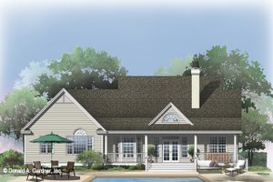 Country Style House Plan - 3 Beds 2 Baths 1617 Sq/Ft Plan #929-885 ...