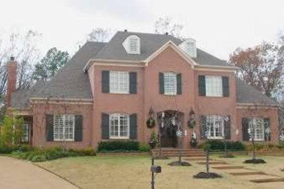 Exterior - Front Elevation for Colonial House Plan #81-1644 - 5 bed, 4 bath
