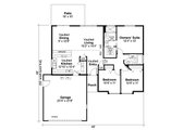 Traditional Style House Plan - 3 Beds 2 Baths 1244 Sq/Ft Plan #124-871 