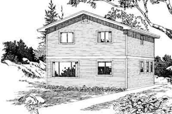 Exterior - Front Elevation for Traditional House Plan #47-649 - 3 bed, 3 bath