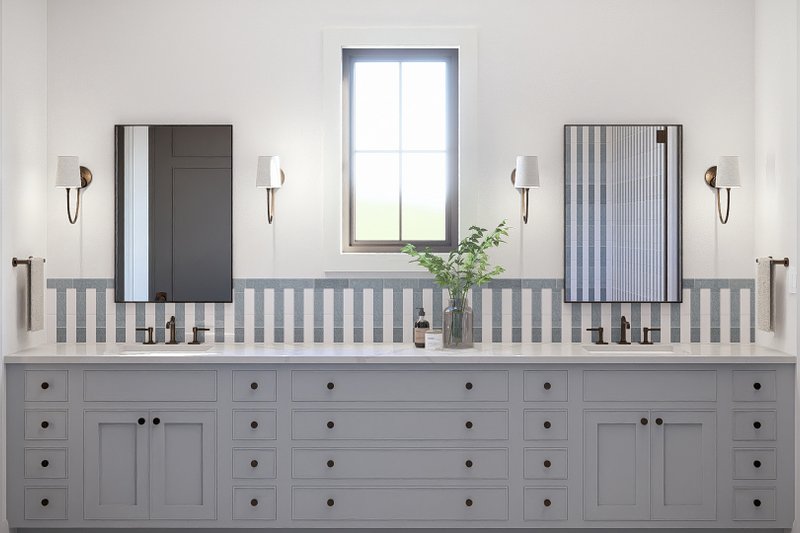 House Blueprint - Interior - Master Bathroom for Farmhouse House Plan #455-745 - 3 bed, 2.5 bath