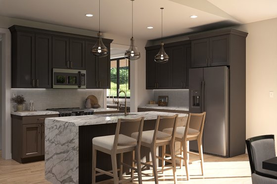 Interior - Kitchen for Barndominium House Plan #455-667 - 5 bed, 3.5 bath