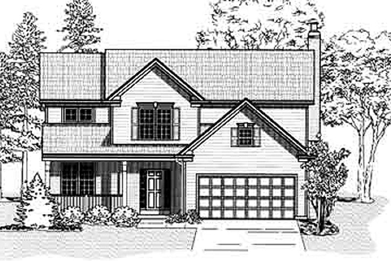Traditional Style House Plan - 4 Beds 2.5 Baths 2673 Sq/Ft Plan #9-107