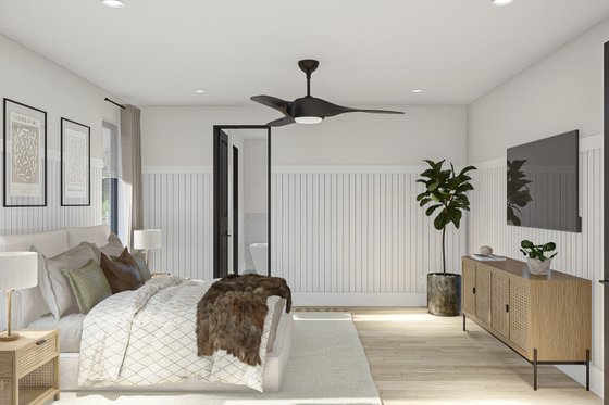 Interior - Bedroom for Barndominium House Plan #455-533 - 2 bed, 2 bath
