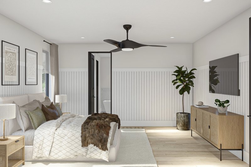 Architectural House Design - Interior - Bedroom for Barndominium House Plan #455-533 - 2 bed, 2 bath