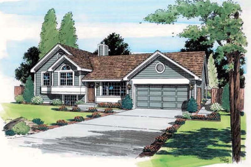 Traditional Style House Plan - 3 Beds 2 Baths 984 Sq/Ft Plan #312-374