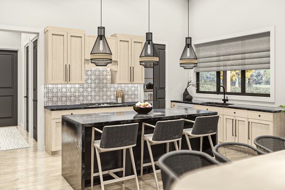 Interior - Kitchen for Barndominium House Plan #455-639 - 3 bed, 2 bath