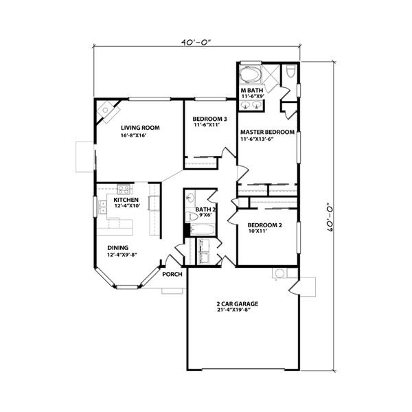Floor Plan - Main Floor Plan #515-31