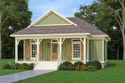 Cottage Style House Plan - 3 Beds 2 Baths 1222 Sq/Ft Plan #45-617 