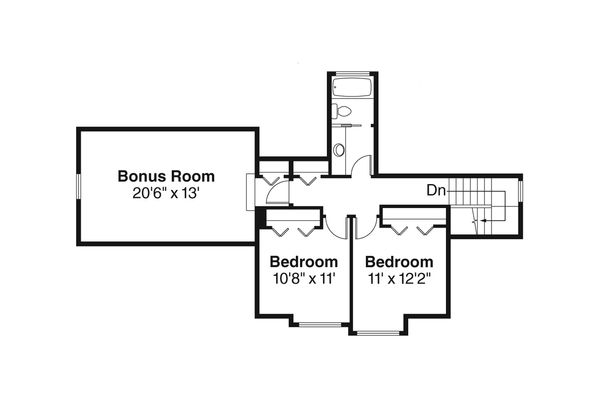 Craftsman Floor Plan - Upper Floor Plan #124-772