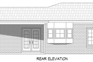 Exterior - Rear Elevation for Traditional House Plan #932-306 - 1 bed, 2 bath