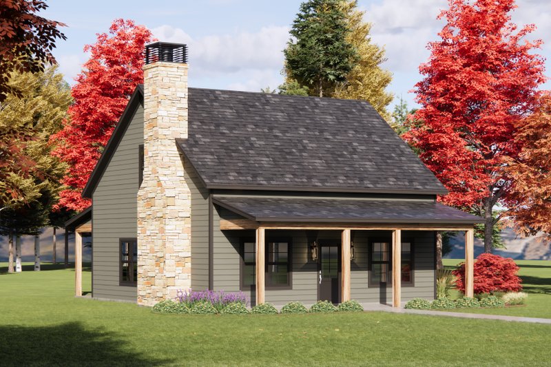 Architectural House Design - Exterior - Front Elevation 5 for Cabin House Plan #1096-167 - 3 bed, 2.5 bath