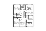 Colonial Style House Plan - 4 Beds 3 Baths 2717 Sq/Ft Plan #124-958 