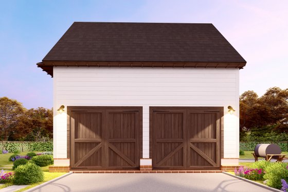 Exterior - Front Elevation 3 for Traditional House Plan #54-555, 0 bath