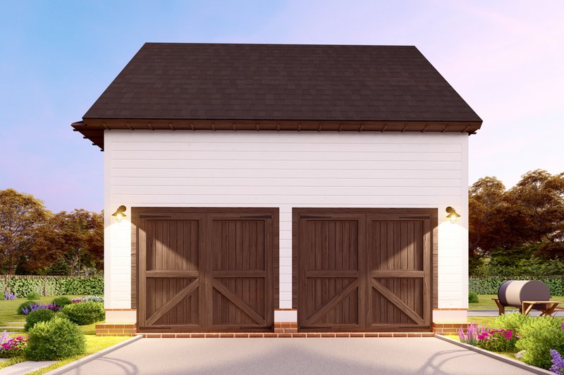 House Blueprint - Exterior - Front Elevation 3 for Traditional House Plan #54-555, 0 bath