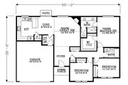 Craftsman Style House Plan - 3 Beds 2.5 Baths 1421 Sq/Ft Plan #53-657 