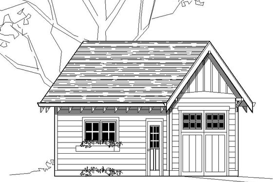Exterior - Front Elevation for Bungalow House Plan #423-53, 0 bath