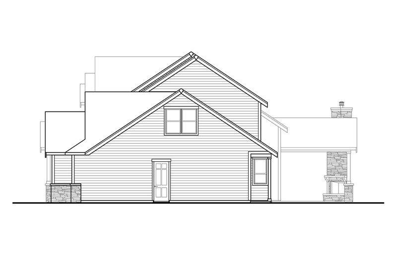 Architectural House Design - Exterior - Other Elevation 1 for Craftsman House Plan #124-1229 - 3 bed, 2.5 bath