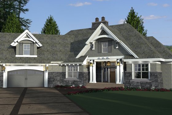Exterior - Other Elevation for Craftsman House Plan #51-573 - 4 bed, 3 bath