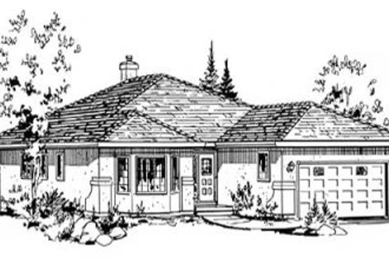 Home Plan - Traditional Exterior - Front Elevation Plan #18-9056