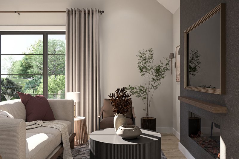 House Design - Interior - Family Room for Modern House Plan #455-676 - 1 bed, 1 bath