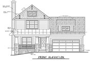 Craftsman Style House Plan - 3 Beds 2.5 Baths 1649 Sq/Ft Plan #20-1219 Exterior 