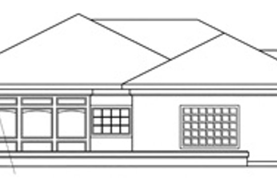 Exterior - Other Elevation for Mediterranean House Plan #124-132 - 3 bed, 2.5 bath